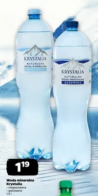 Woda mineralna Krystalia gazowana promocja w Netto