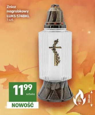 Znicz nagrobkowy Luks 574BKL promocja w Delikatesy Centrum