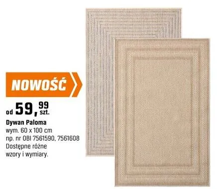 Dywan Paloma promocja w OBI