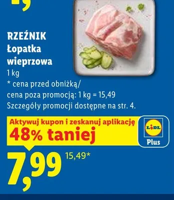 Łopatka wieprzowa Rzeźnik RZEŹNIK promocja w Lidl