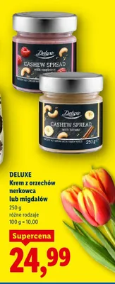 Krem z orzechów nerkowca lub migdałów różne rodzaje promocja w Lidl
