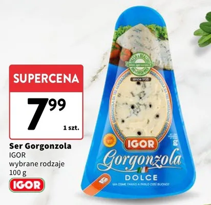 Ser gorgonzola promocja w Intermarche