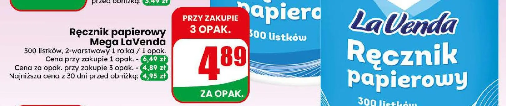 Ręcznik papierowy Mega LaVenda promocja w Dino