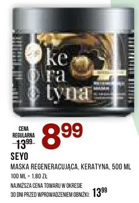 Maska regenerująca keratyna promocja w Drogerie Natura