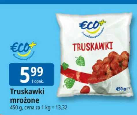 Truskawki mrożone promocja w Leclerc