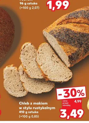 Chleb z makiem w stylu rustykalnym promocja w Kaufland