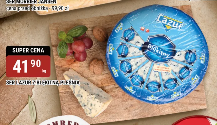 Ser Lazur z błękitną pleśnią promocja w bi1