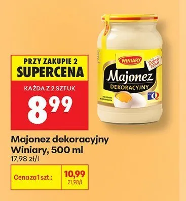 Majonez dekoracyjny Winiary promocja w Biedronka