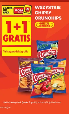 Chipsy Crunchips Pieczone Żeberka promocja w Biedronka