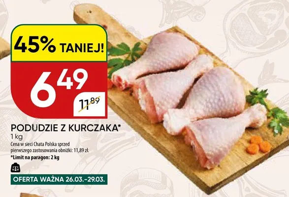 Podudzie z kurczaka promocja w Chata Polska