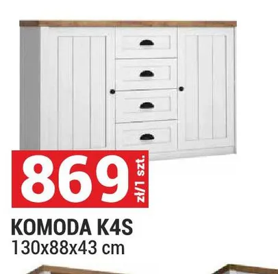 Komoda K4S Prowansja promocja w Merkury Market