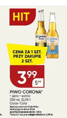 Piwo Corona Extra promocja w Chata Polska