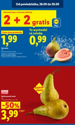 Gruszki polskie luzem promocja w Lidl