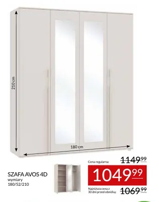 Szafa Avos 4D promocja w Abra Meble