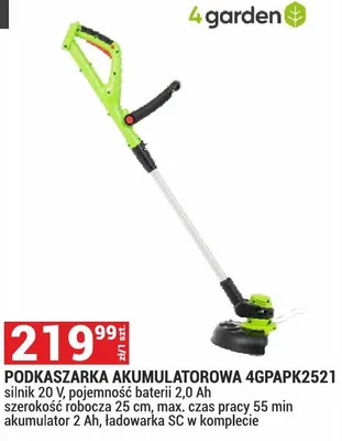 Podkaszarka akumulatorowa 4GPAPK2521 promocja w Merkury Market