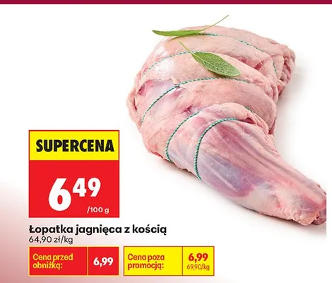Łopatka jagnięca z kością promocja w Biedronka