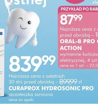 Szczoteczka soniczna Curaprox Hydrosonic Pro promocja w Super-Pharm
