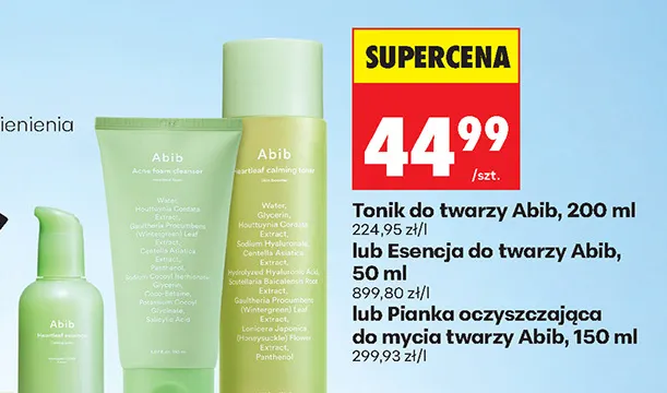 Esencja do twarzy Abib promocja w Biedronka
