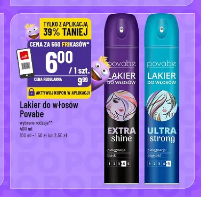 Lakier do włosów Povabe Ultra Strong promocja w POLOmarket