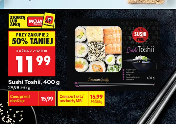Sushi Toshii promocja w Biedronka