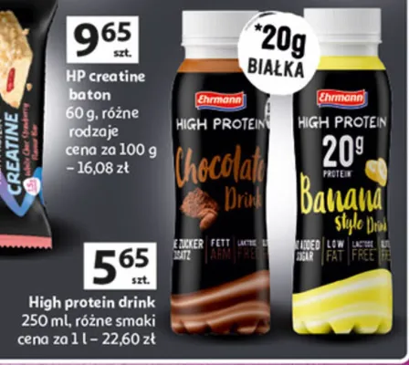 HP creatine baton, różne rodzaje promocja w Auchan
