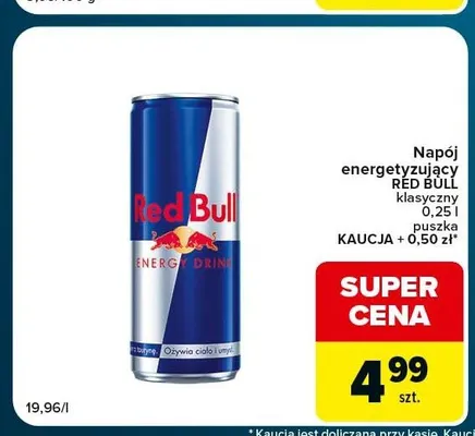 Napój energetyzujący Red Bull klasyczny promocja w Globi