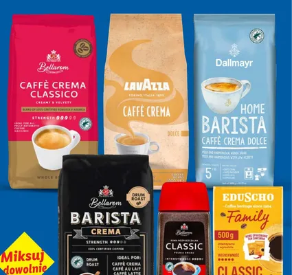 Wszystkie kawy ziarniste DRUGA -60% promocja w Lidl