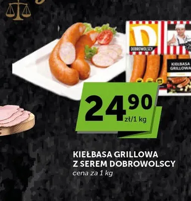 Kiełbasa grillowa z serem Dobrowolscy promocja w Groszek
