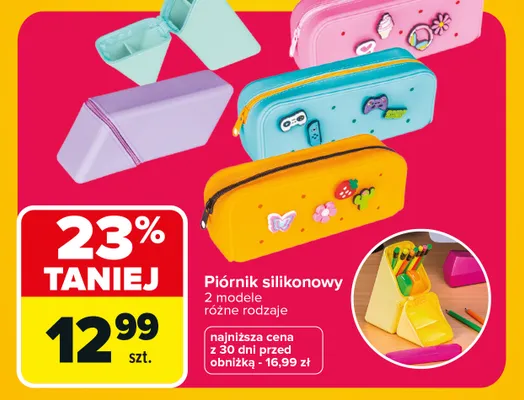 Piórnik silikonowy promocja w Carrefour