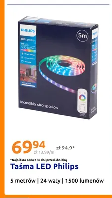 Taśma LED Philips 5 m promocja w Action