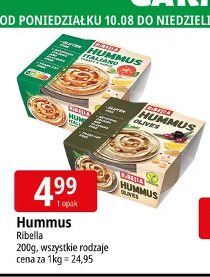 Hummus Olives Ribella promocja w Leclerc