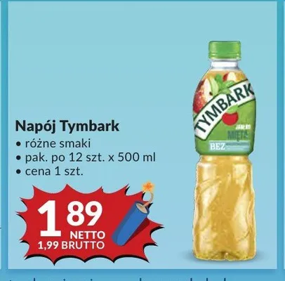Napój Jabłko Mięta Tymbark promocja w Makro