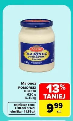 Majonez pomorski Ocetix promocja w Carrefour