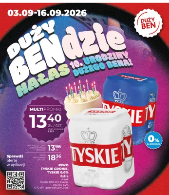 Piwo Tyskie Gronie 4-pak 500 ml promocja w Duży Ben