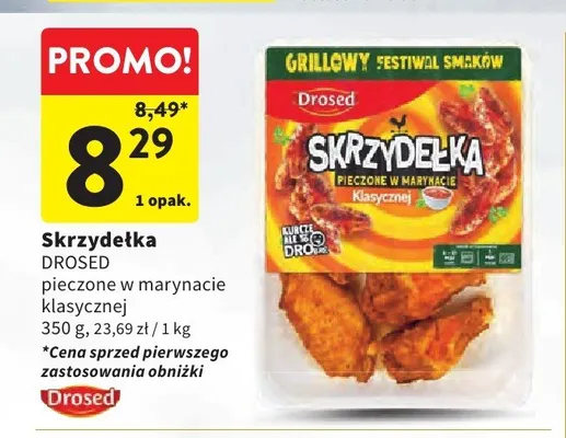 Skrzydelka pieczone w marynacie klasycznej Drosed promocja w Intermarche