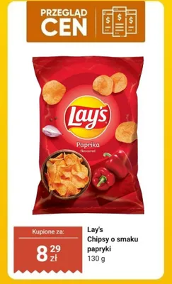 Chipsy o smaku papryki promocja w Biedronka