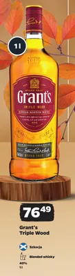 Whisky Grant's Triple Wood promocja w Netto