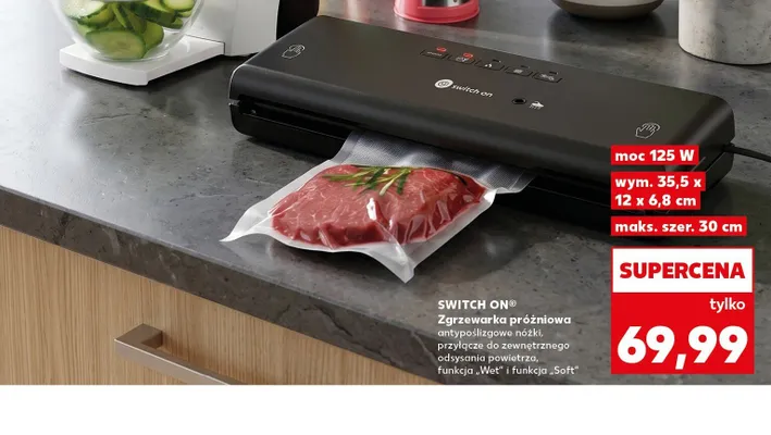 Zgrzewarka próżniowa Switch On promocja w Kaufland