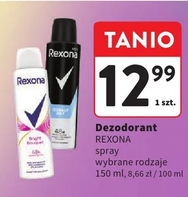 Dezodorant damski spray Rexona Bright Bouquet promocja w Intermarche