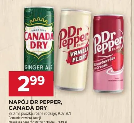 Napój Dr Pepper Strawberries & Cream promocja w Stokrotka