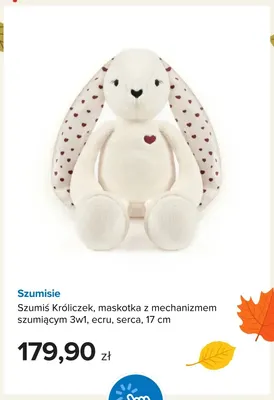 Szumiś Króliczek maskotka z mechanizmem szumiącym 3w1 ecru serca 17 cm Szumisie promocja w Smyk
