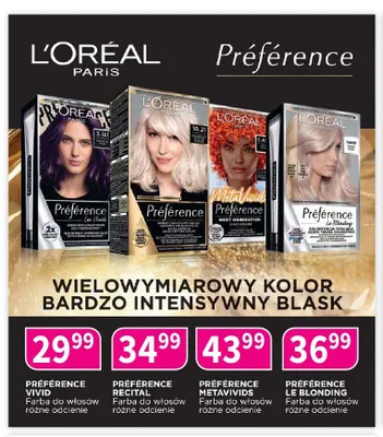 Farba do włosów L'Oreal Paris Préférence Recital promocja w Drogerie Polskie