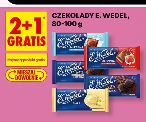 Czekolada biała E. Wedel promocja w Biedronka