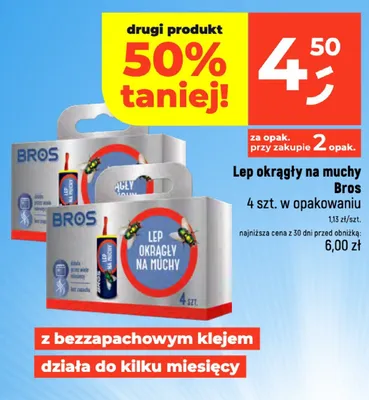 Lep okrągły na muchy Bros promocja w Dealz