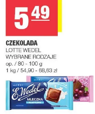 Czekolada wybrane rodzaje promocja w SPAR
