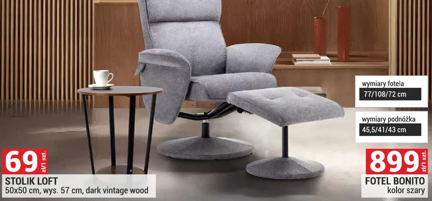 Stolik Loft promocja w Merkury Market