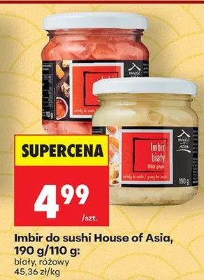 Imbir do sushi biały House of Asia promocja w Biedronka