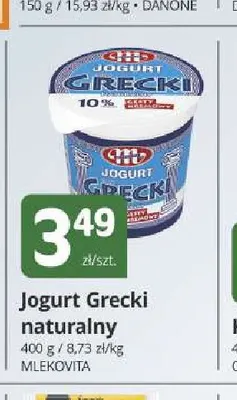 Jogurt grecki naturalny Mlekovita promocja w Marketvita