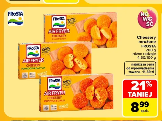 Cheesery mrożone FRoSTA Air Fryer z Edamerem promocja w Carrefour