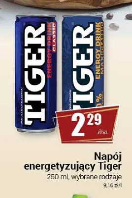 Napój energetyzujący Tiger Max 0% promocja w Premium Nasz Sklep